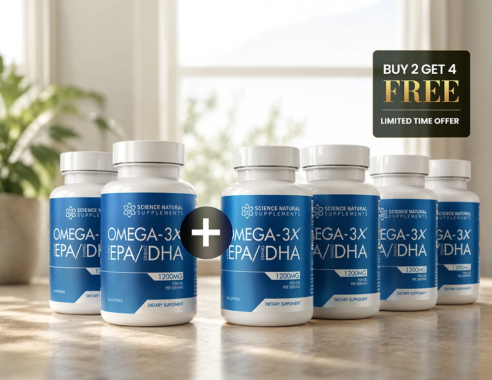 6 Bottles of Premium Omega 3x